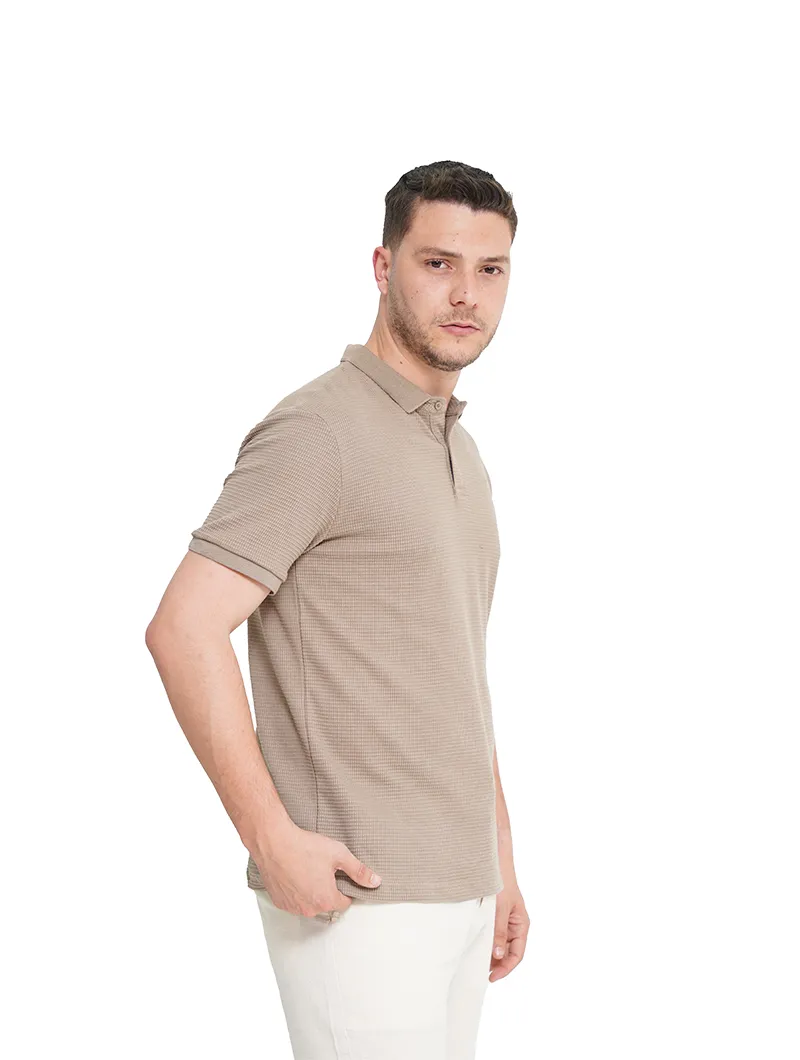 Polo en piqué de coton